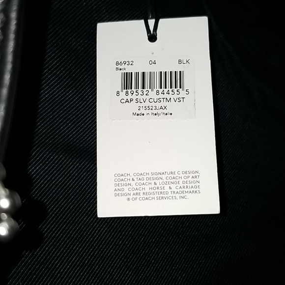 Coach leather vest SLV custom 215523JAX size 4 - Picture 2 of 16